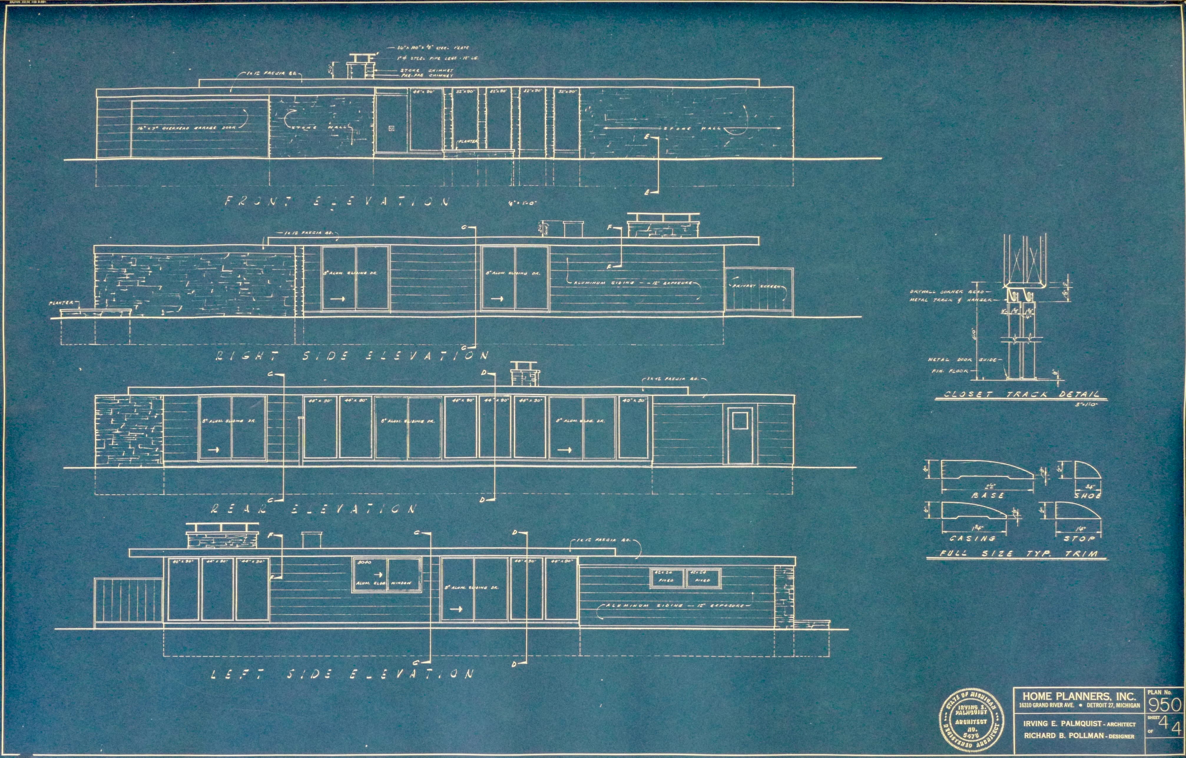 Original 1964 Front View — Home Planners Inc.